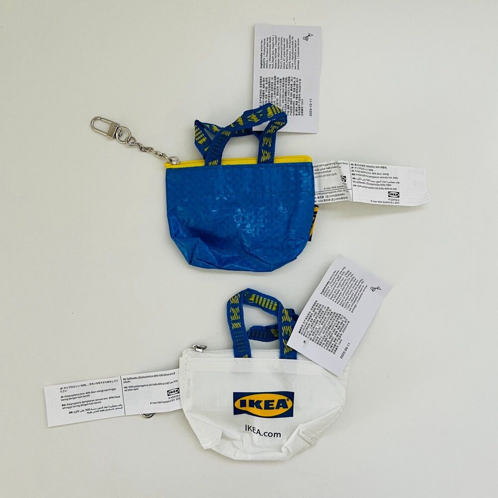IKEA KNÖLIG Key Rings, Small Blue & Small White - Picture 2 of 3